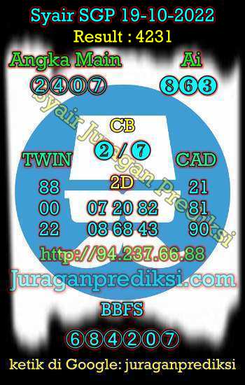 Prediksi SGP 19 Oktober 2022. Syair Sgp, Kode Syair Sgp hari ini rabu 19 oktober 2022, Forum Syair Singapore, Prediksi Singapore 19-10-2022.