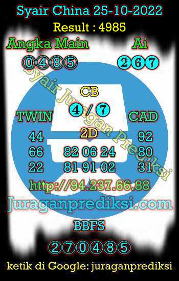 prediksi china 25 oktober 2022, syair china hari ini selasa 25-10-2022, prediksi china 4d, kode syair china jitu dan akurat