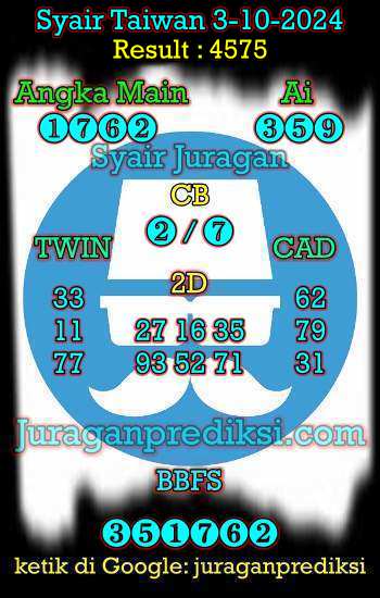 prediksi taiwan 3 oktober 2024, syair taiwan hari ini kamis 3-10-2024, angka keluar togel taiwan, toto jitu taiwan 3 oktober 2024 akurat